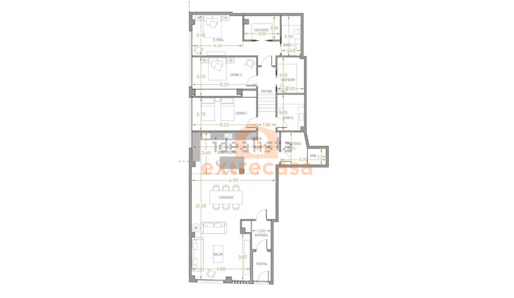 Venta de piso en Pardaleras Badajoz